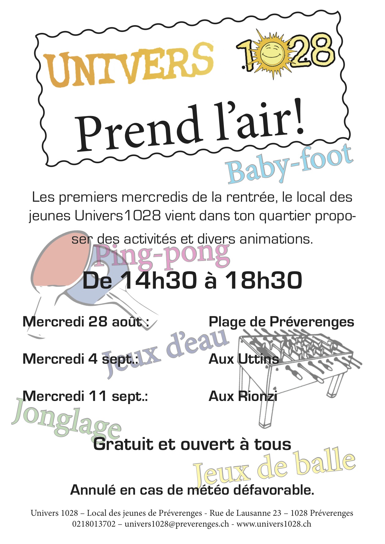 Univers 1028 prend l&rsquo;air