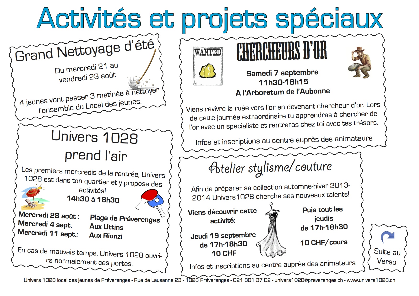 Programme août-septembre-octobre 2013