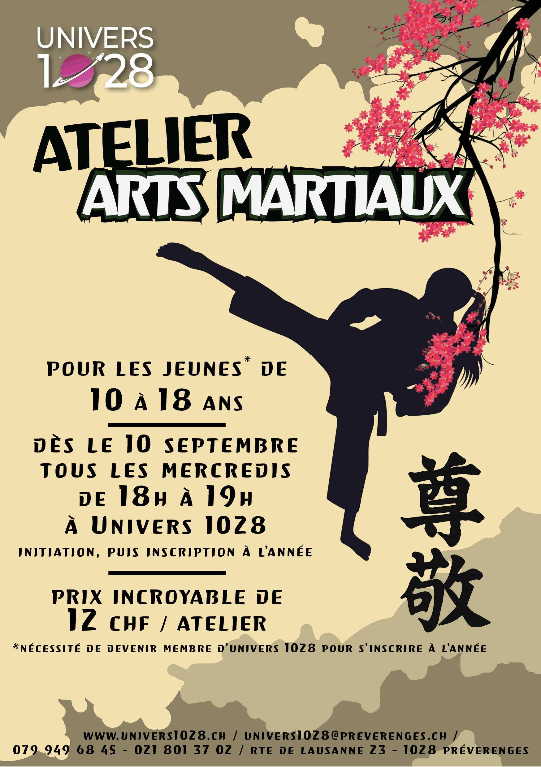 Flyer Arts martiaux