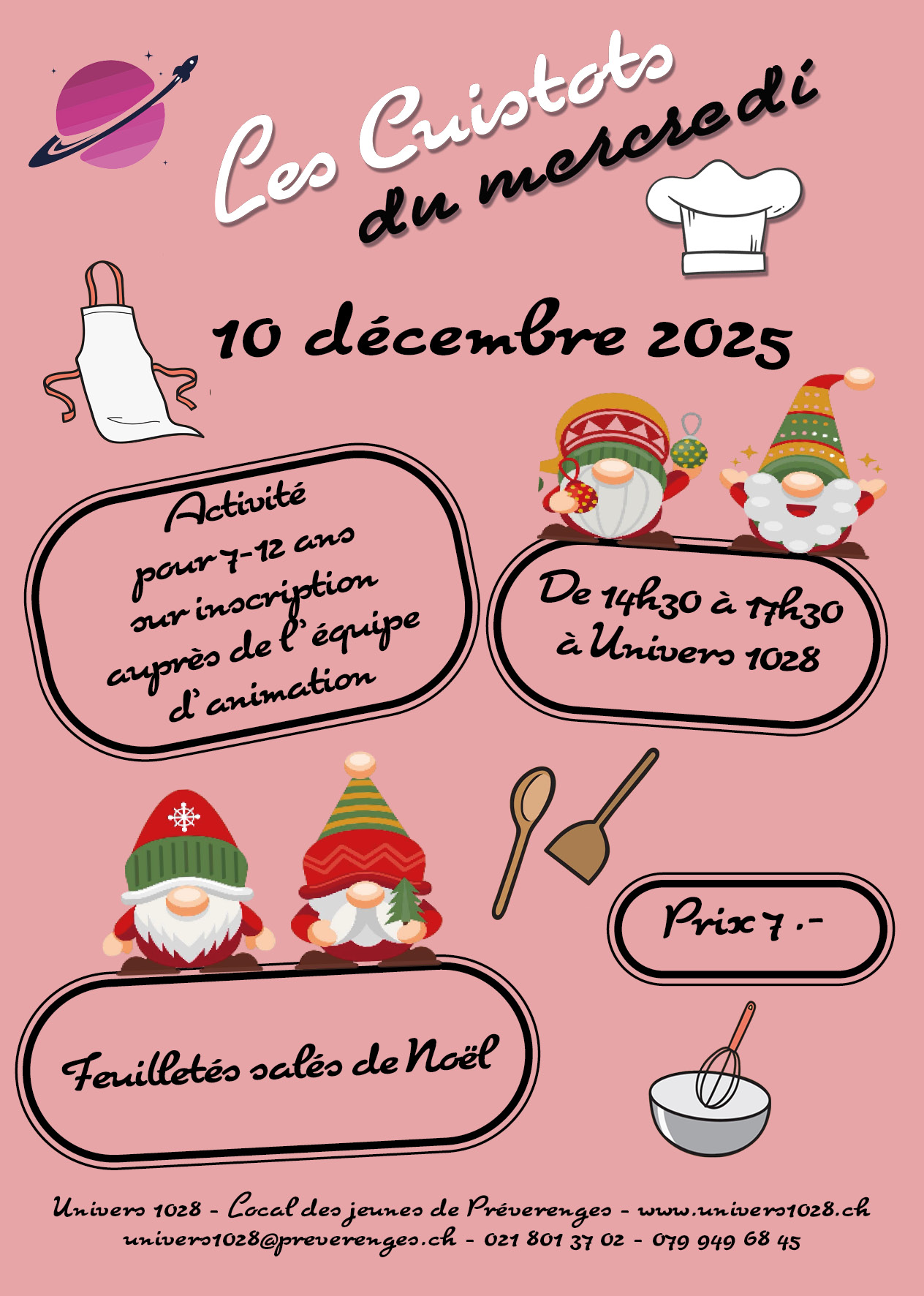 Annonce cuistots décembre 2025